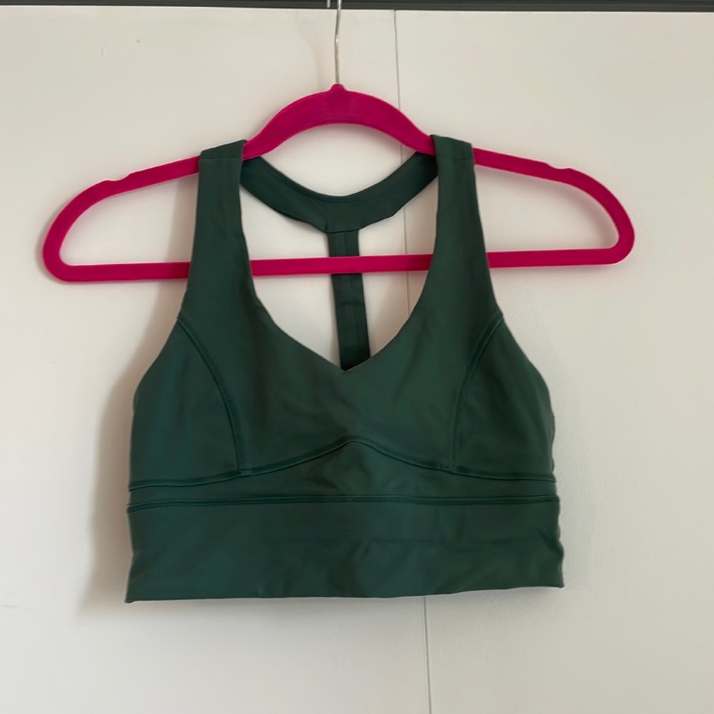 Long line yoga bra crop top